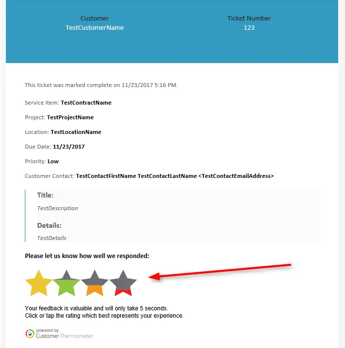 SolarWinds MSP Manager ticket survey