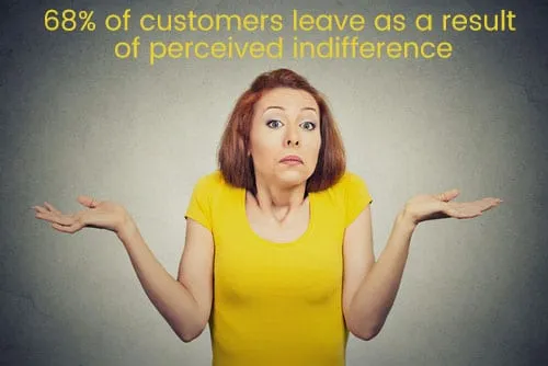 68 leave because of perceived indifference