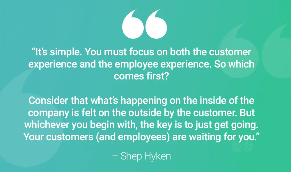 CX Shep Hyken Quote CX Customer Experience Shep Hyken Quote