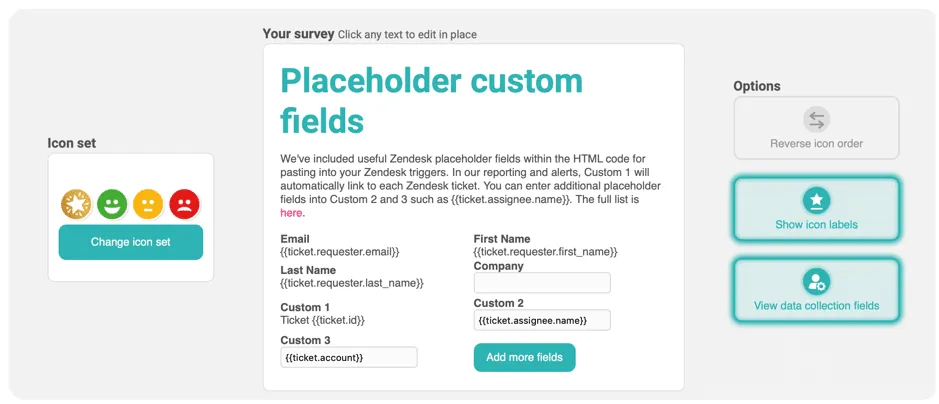Customer Thermometer Survey in 60 Seconds_Placeholder custom fields