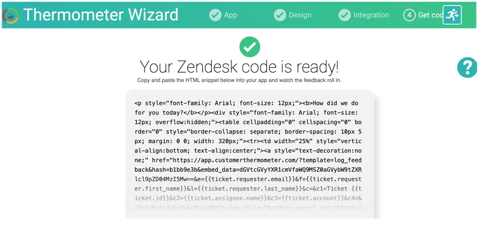 Customer Thermometer Survey in 60 Seconds_HTML Code