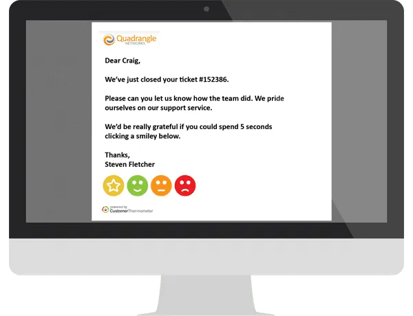 ISO 9001 customer satisfaction survey example