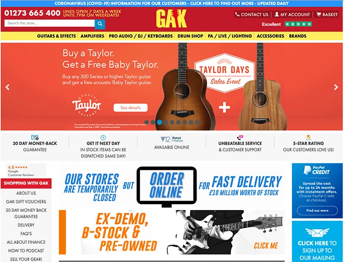 Guitar Amp and Keyboard Centre Brighton