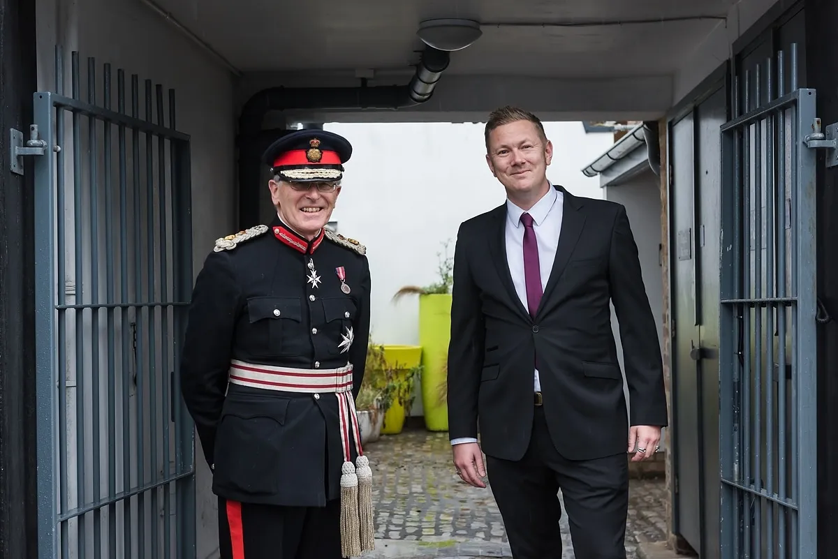 Customer Thermometer, The queens award, Lord Lieutenant, Peter Field, Brighton, 2019 Customer Thermometer queen’s award reception jim turner