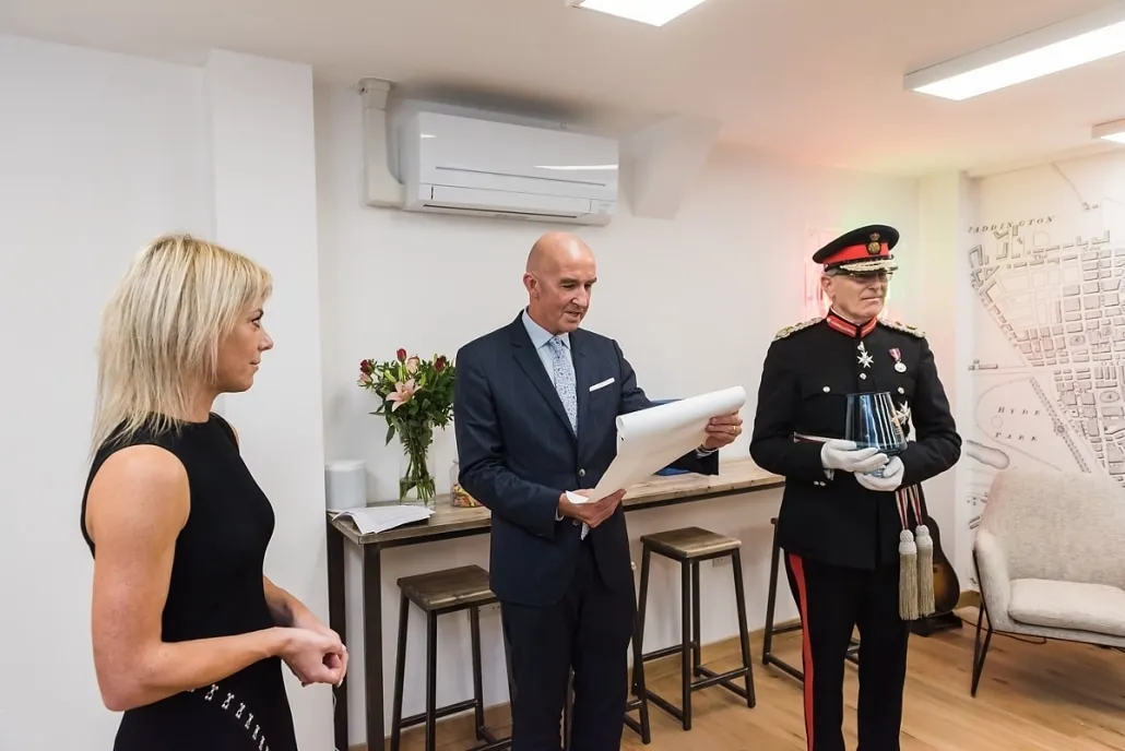 Customer Thermometer, The queens award, Lord Lieutenant, Peter Field, Brighton, 2019 Customer Thermometer queen’s award reception tim cobb lindsay willott