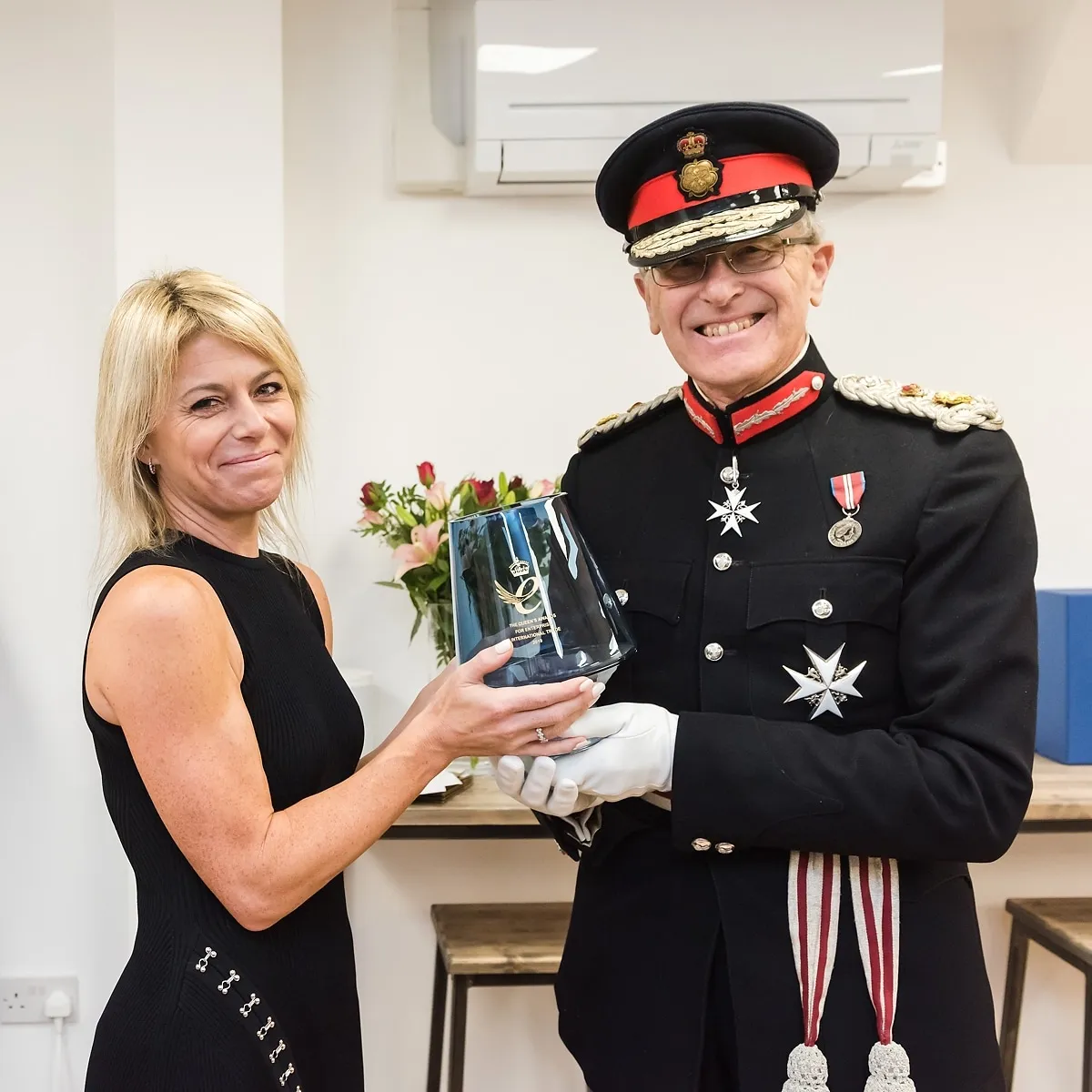 Customer Thermometer, The queens award, Lord Lieutenant, Peter Field, Brighton, 2019 Customer Thermometer queen’s award reception lindsay willott