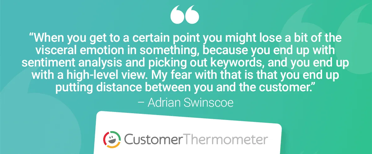 NPS vs CSAT Adrian Swinscoe Quote Adrian Swinscoe NPS CSAT quote