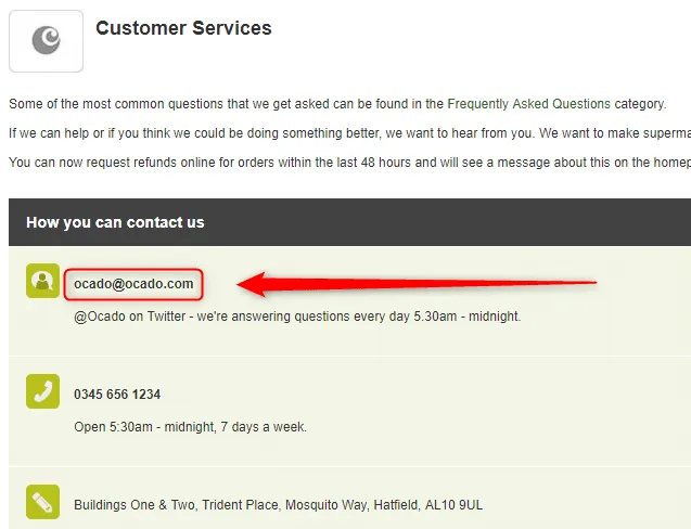 Ocado complaints handling process Ocado complaints handling process