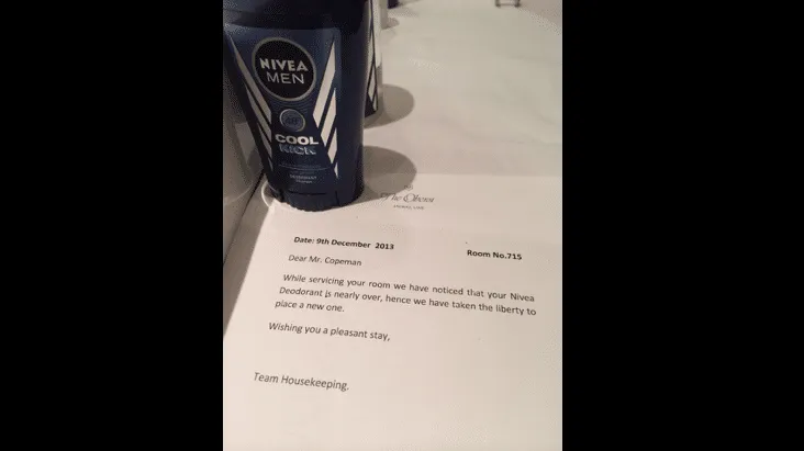 Oberoi customer feedback survey