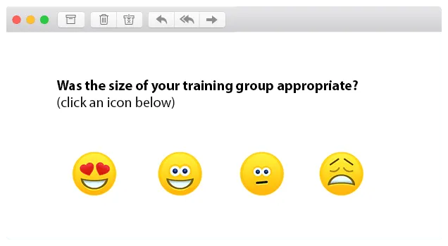 Training Survey Q3 training survey question example template customer thermometer training group size