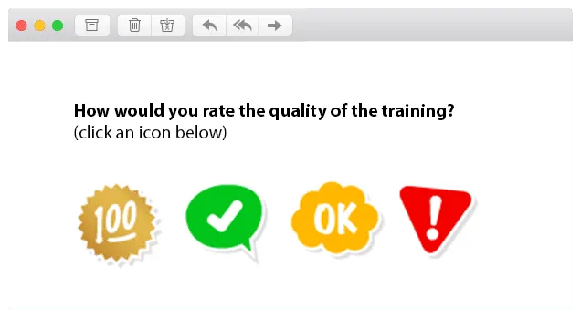 Training Survey Q4 training survey question example template customer thermometer quality