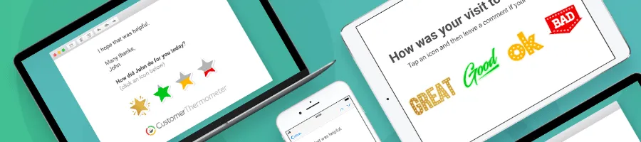 Customer Thermometer feedback banner
