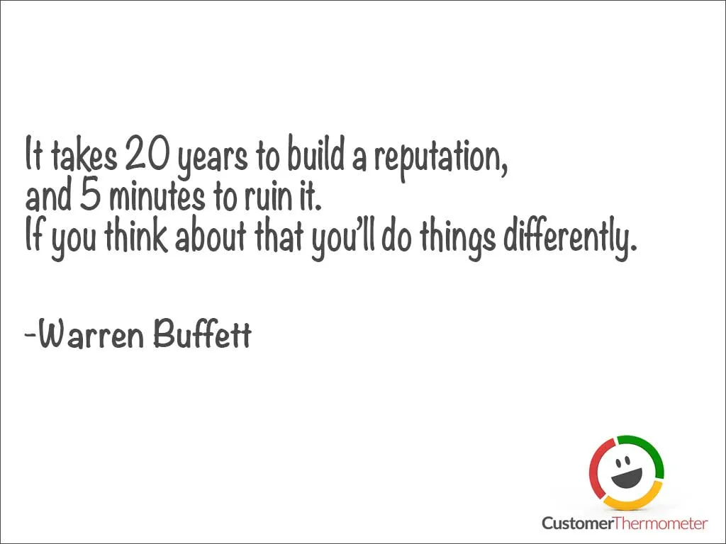 Warren Buffett customer service quote Warren Buffett customer service quote