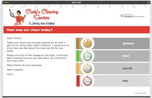 Cleaning satisfaction survey cleaning-satisfaction-survey