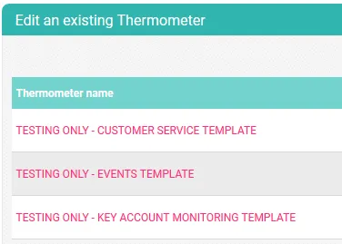 existing email survey templates
