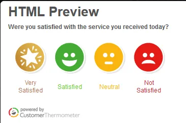 embedded survey html preview