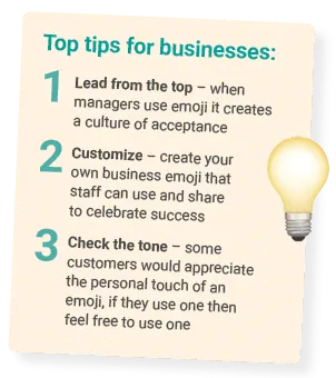emoji use for business tips and tricks emoji use for business tips
