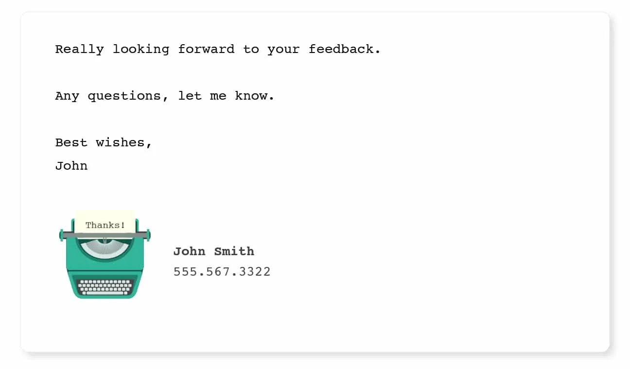 short-email-signature engaging email signatures long