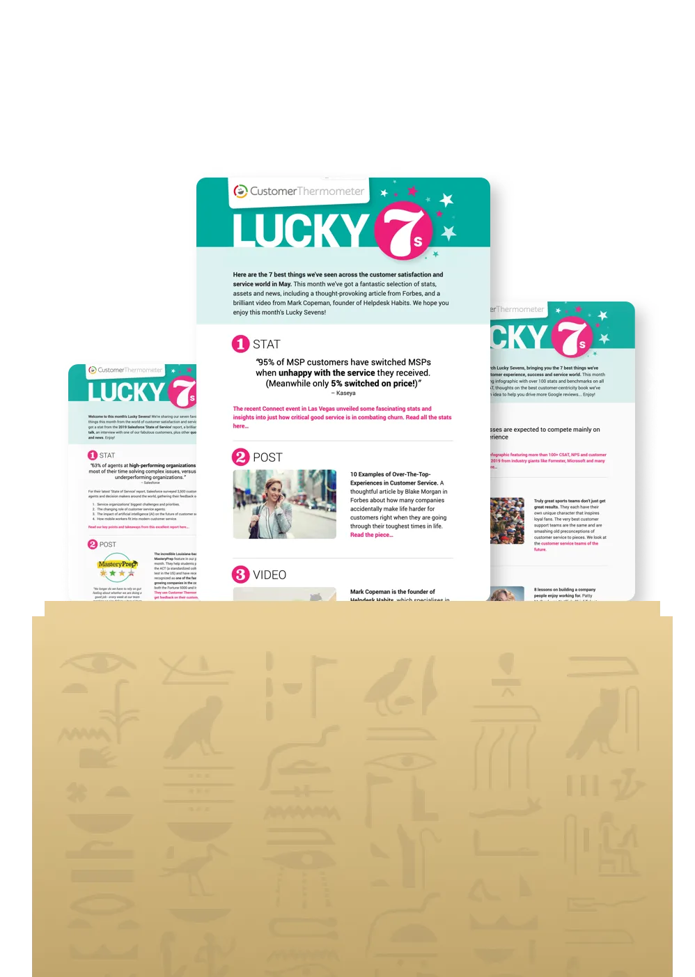 Lucky sevens hieroglyphics