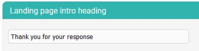 survey landing page intro text
