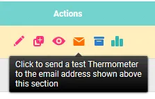 online email survey send a test option