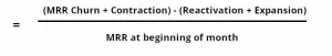 net mrr churn equation