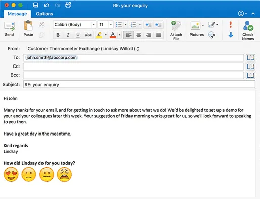 Outlook signature survey Outlook signature email survey