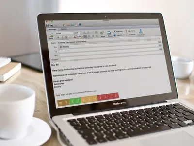 Measuring Net Promoter Score Outlook footer