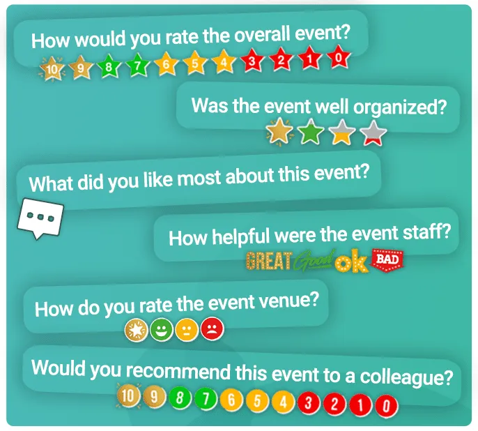 post-event survey question examples