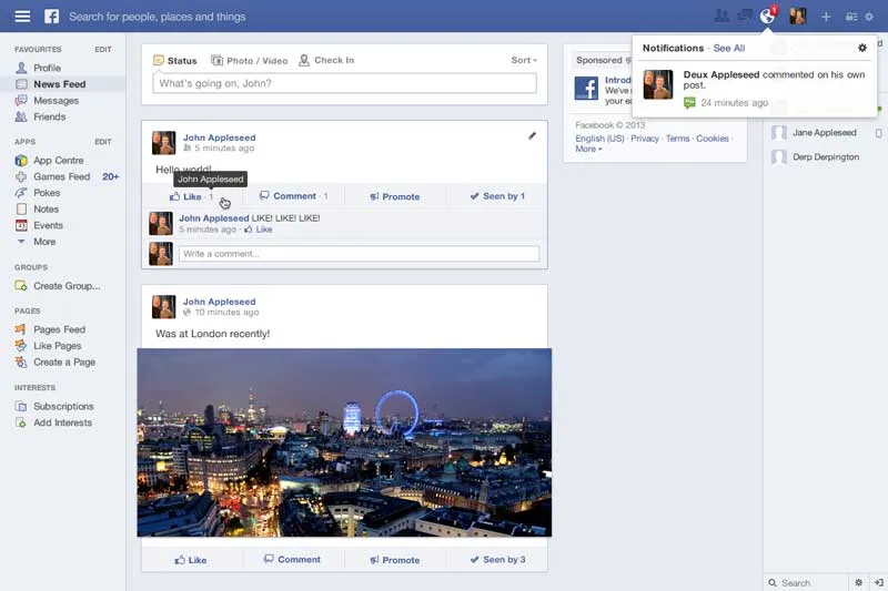 sample-fb-newsfeed Sample Facebook newsfeed