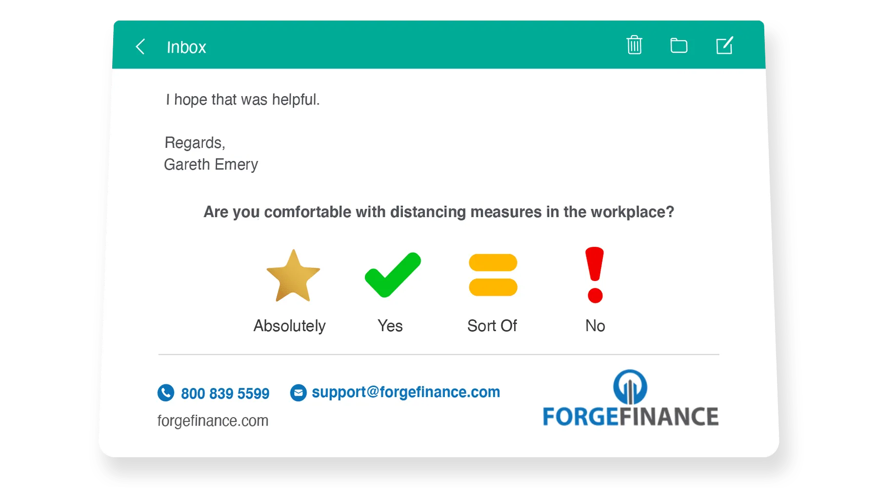 covid distancing measures feedback survey
