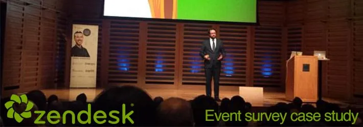 How Zendesk gets a 50 percent plus response rate to its event surveys